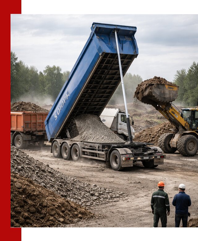 Аренда тонар 40 тонн в Новоуральске с доставкой материалов