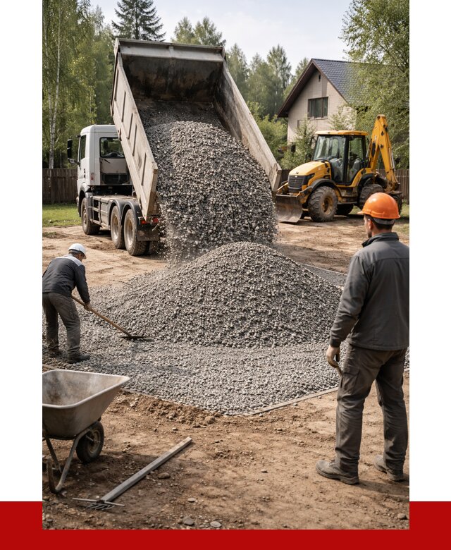 Отсыпка участка щебнем в Новоуральске от 6635 р. ПРОНЕРУДНву