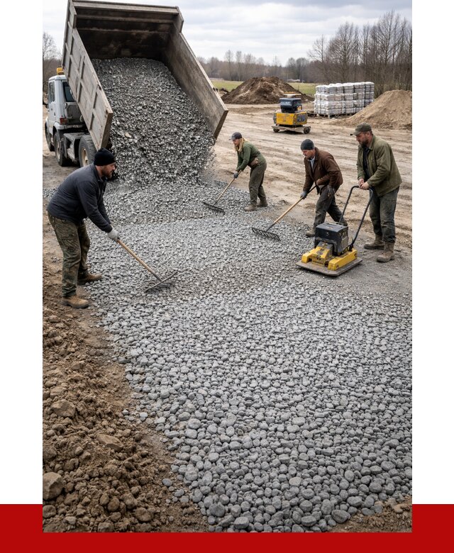 Устройство щебеночной подушки в Новоуральске от 4594 р. ПРОНЕРУДНву